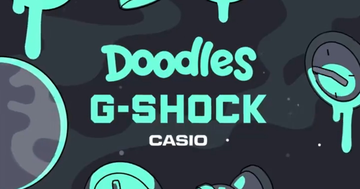 Doodles×G-SHOCKコラボ 2月に渋谷パルコのポップアップストア等で発売