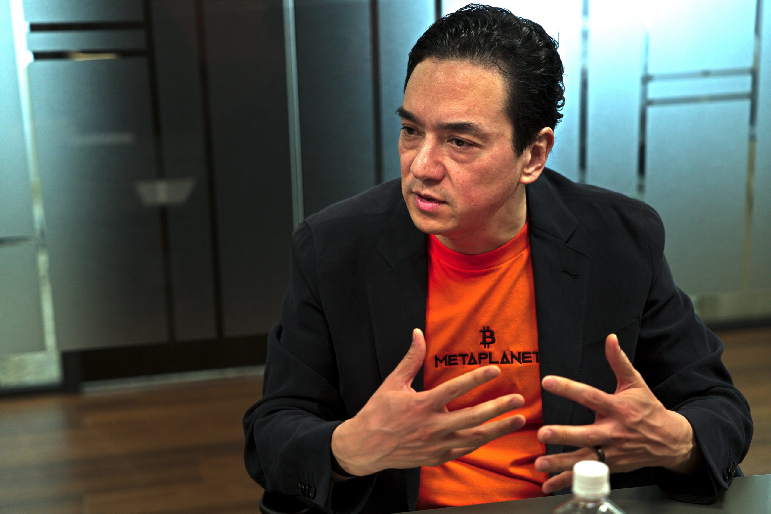 インタビューの様子