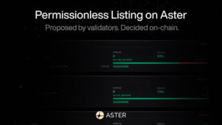 Aster、パーミッションレス上場機能「Listing Vote」を導入